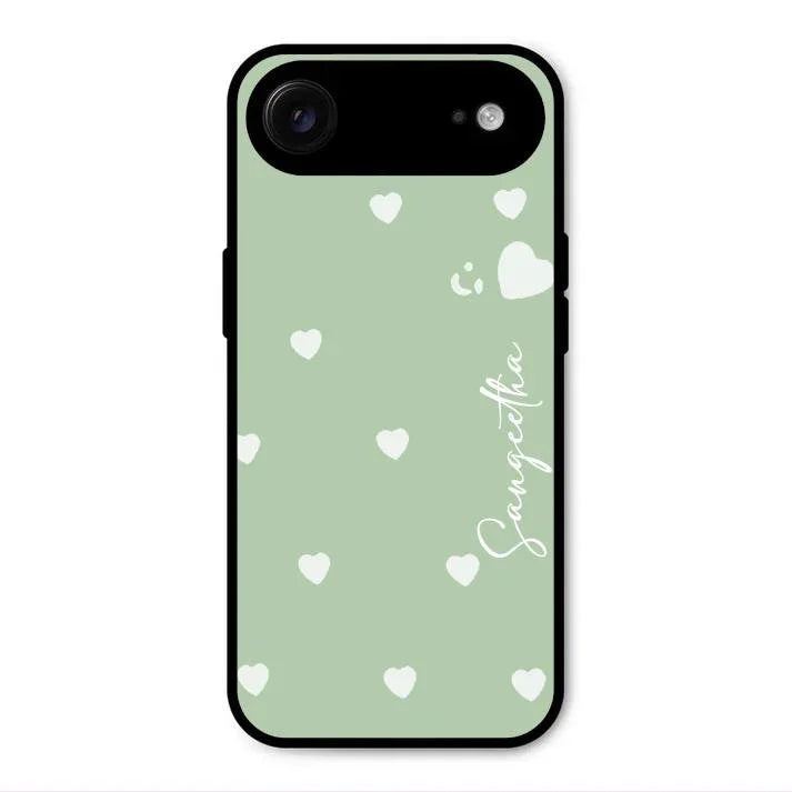Be Loved Glossy Customised Metal Case Cover Mint Green For iPhone Air