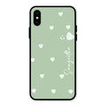 Be Loved Glossy Customised Metal Case Cover Mint Green For iPhone XS