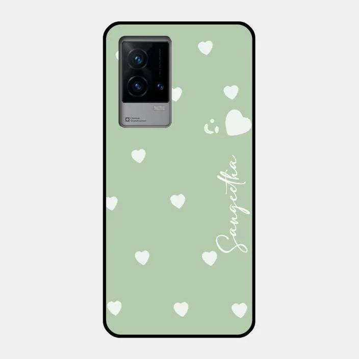 Be Loved Glossy Customised Metal Case Cover Mint Green For Iqoo 9 5G