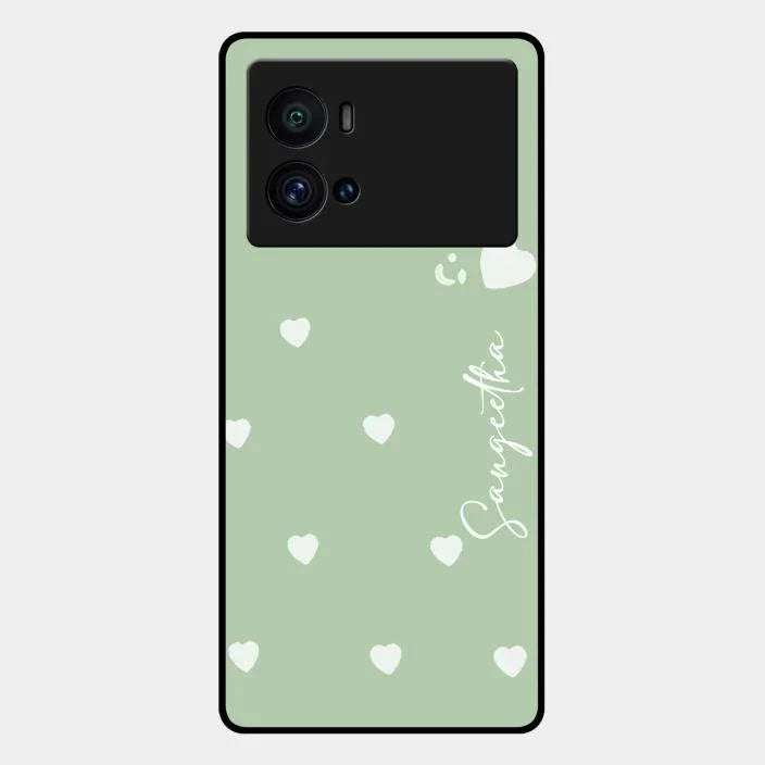 Be Loved Glossy Customised Metal Case Cover Mint Green For Iqoo 9 Pro 5G