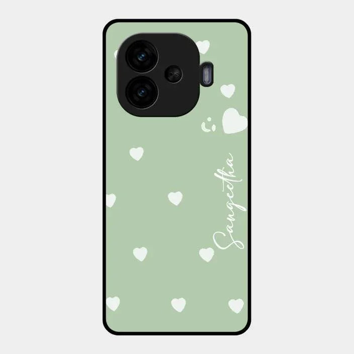 Be Loved Glossy Customised Metal Case Cover Mint Green For Iqoo Neo 10R 5G