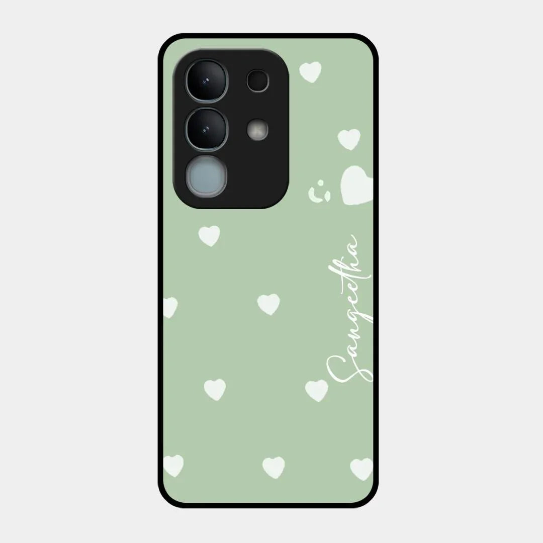 Be Loved Glossy Customised Metal Case Cover Mint Green For iQOO Z10x 5G