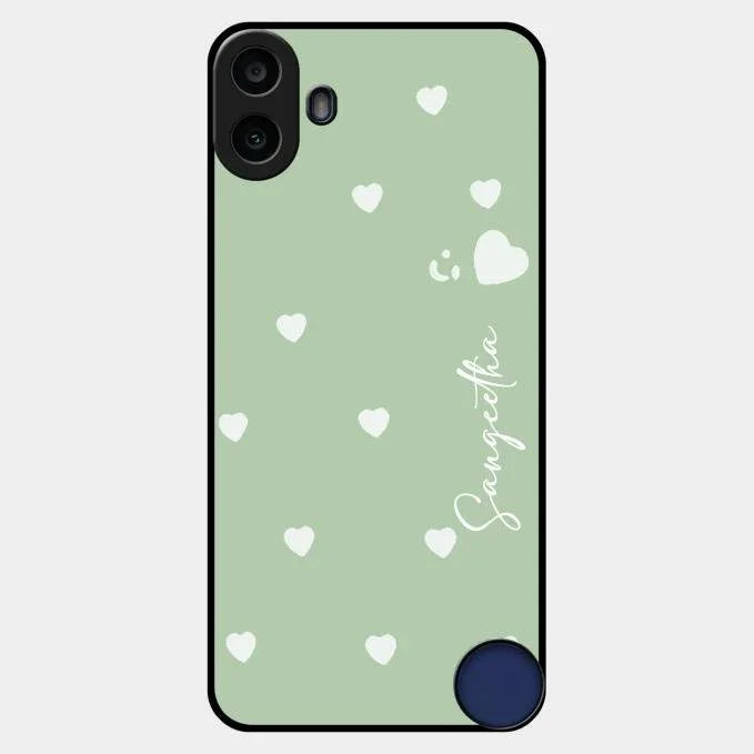 Be Loved Glossy Customised Metal Case Cover Mint Green For Nothing Cmf Phone 1