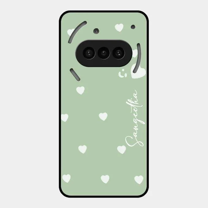 Be Loved Glossy Customised Metal Case Cover Mint Green For Nothing Phone 3A 5G