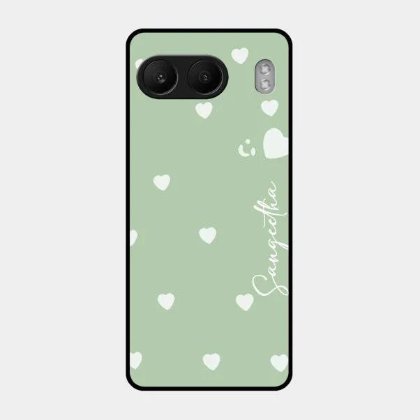 Be Loved Glossy Customised Metal Case Cover Mint Green For Oneplus Nord 4 5G