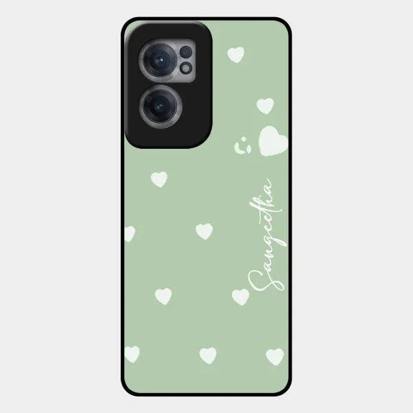 Be Loved Glossy Customised Metal Case Cover Mint Green For Oneplus Nord Ce 2 5G