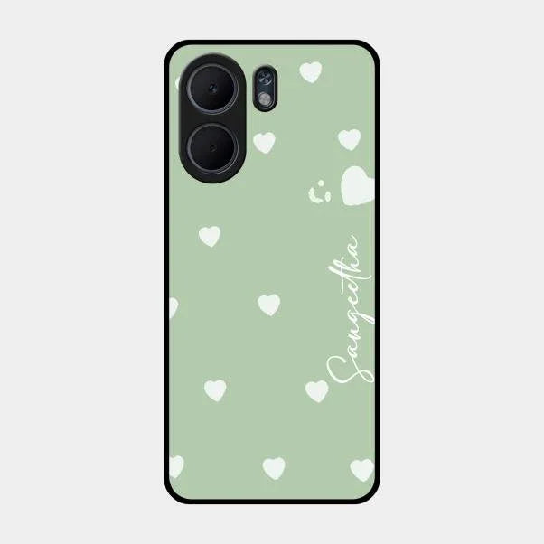 Be Loved Glossy Customised Metal Case Cover Mint Green For Oppo A5X 4G