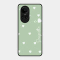 Be Loved Glossy Customised Metal Case Cover Mint Green For Oppo Reno 10 5G