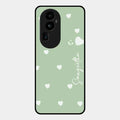 Be Loved Glossy Customised Metal Case Cover Mint Green For Oppo Reno 10 Pro Plus 5G