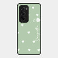 Be Loved Glossy Customised Metal Case Cover Mint Green For Oppo Reno 12 5G