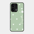 Be Loved Glossy Customised Metal Case Cover Mint Green For Oppo Reno 13 Pro 5G