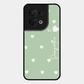 Be Loved Glossy Customised Metal Case Cover Mint Green For Oppo Reno 8 5G