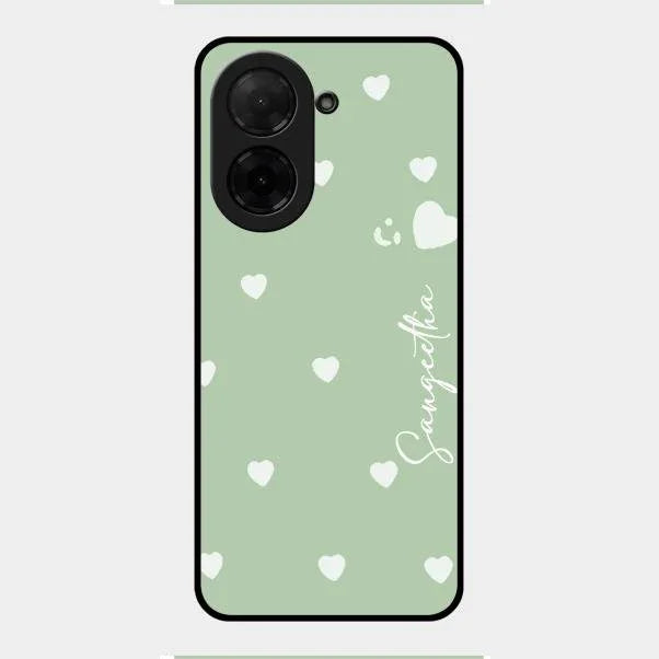 Be Loved Glossy Customised Metal Case Cover Mint Green For Poco C71