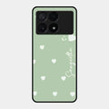 Be Loved Glossy Customised Metal Case Cover Mint Green For Poco X6 Pro 5G