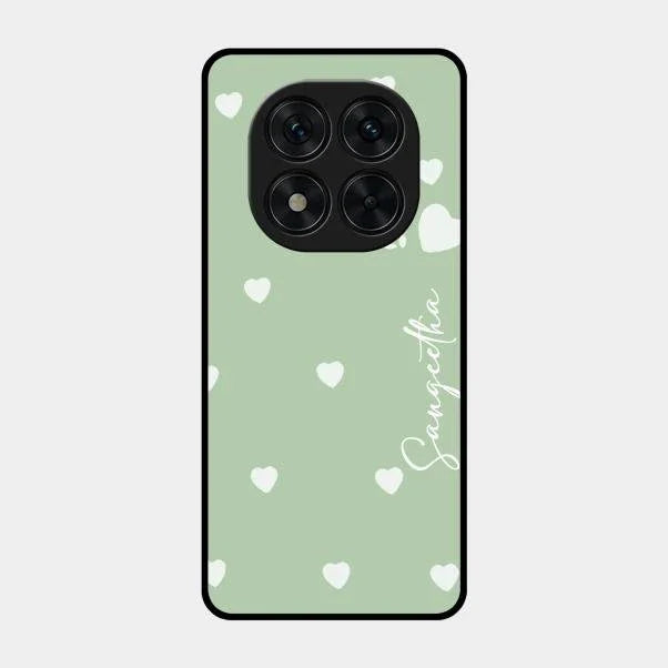 Be Loved Glossy Customised Metal Case Cover Mint Green For Poco X7 5G