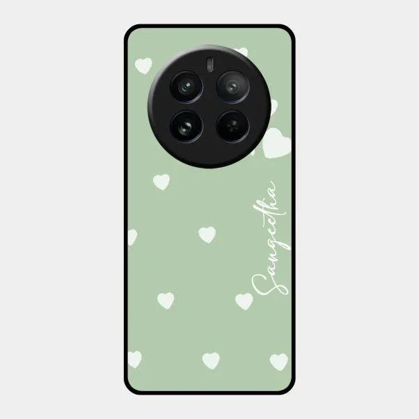 Be Loved Glossy Customised Metal Case Cover Mint Green For Realme 12 Pro Plus 5G