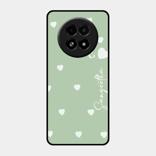 Be Loved Glossy Customised Metal Case Cover Mint Green For Realme 13 5G