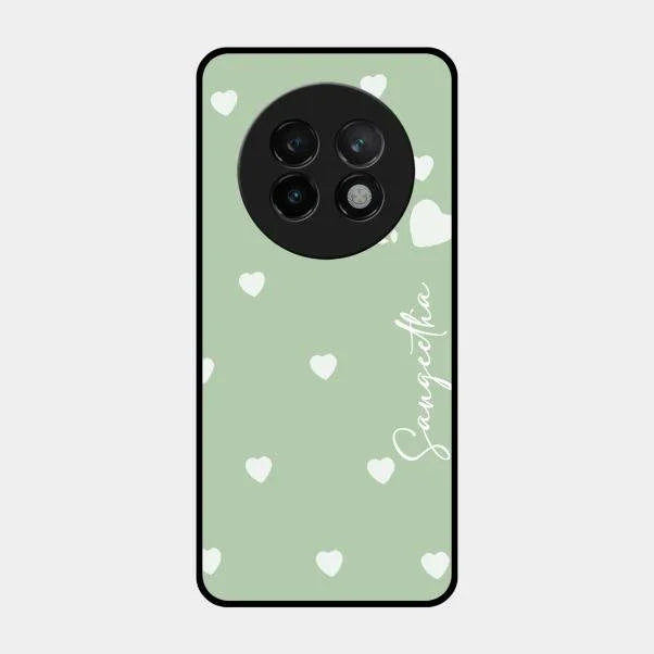 Be Loved Glossy Customised Metal Case Cover Mint Green For Realme 13 Plus 5G