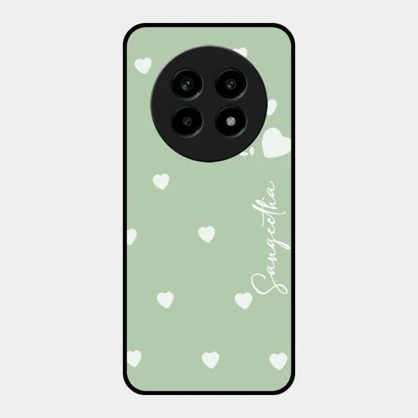 Be Loved Glossy Customised Metal Case Cover Mint Green For Realme 13 Pro Plus 5G