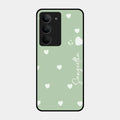 Be Loved Glossy Customised Metal Case Cover Mint Green For Realme 14X 5G