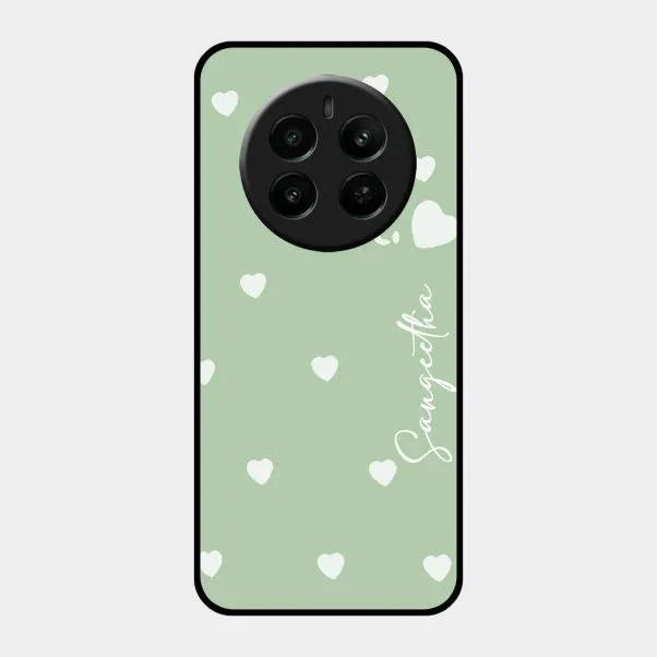 Be Loved Glossy Customised Metal Case Cover Mint Green For Realme Narzo 70 5G