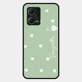 Be Loved Glossy Customised Metal Case Cover Mint Green For Redmi Note 12 5G