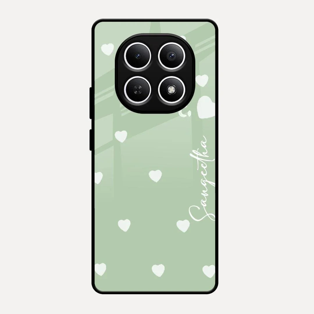 Be Loved Glossy Customised Metal Case Cover Mint Green For Redmi Note 15 5G