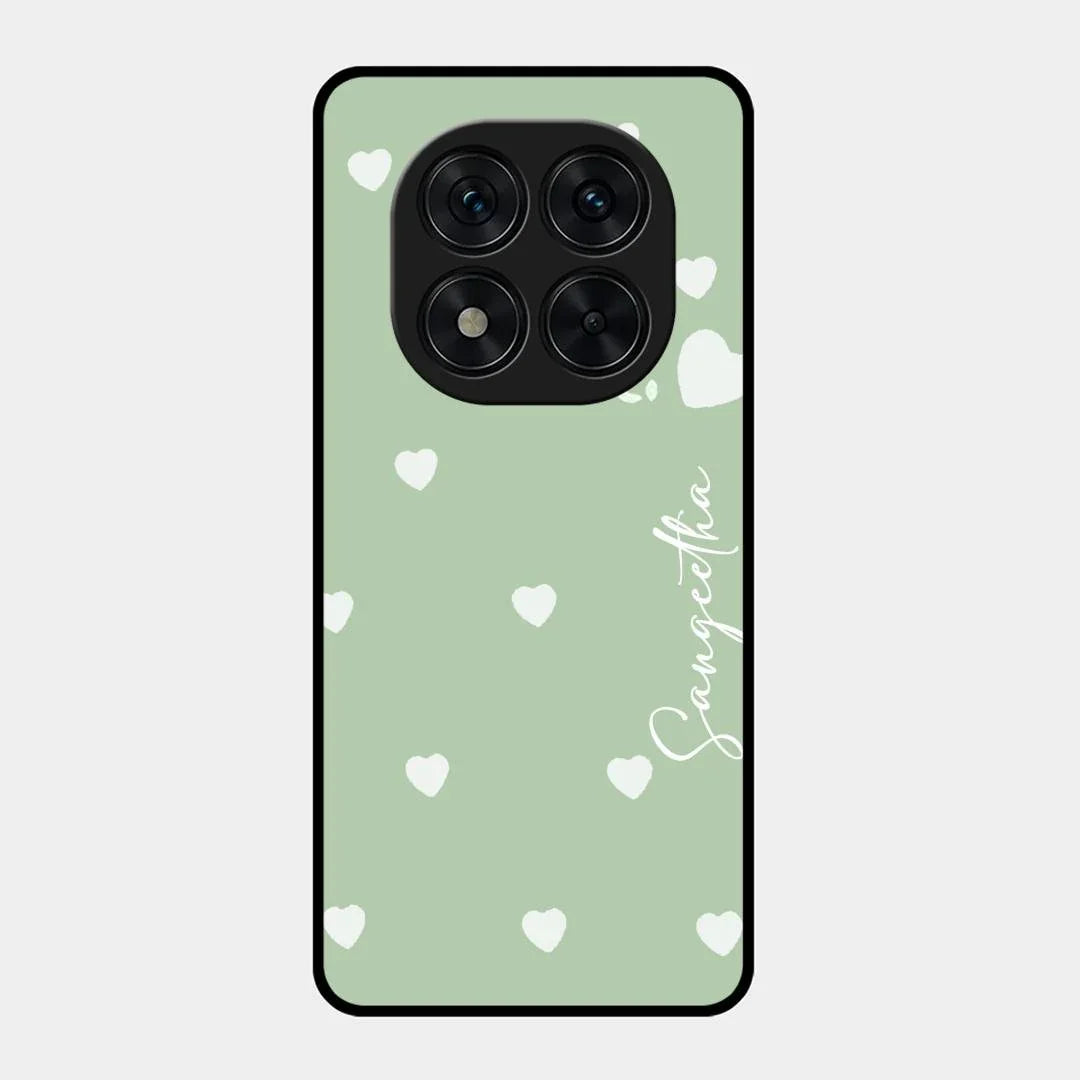 Be Loved Glossy Customised Metal Case Cover Mint Green For Redmi Note 15 Pro Plus 5G