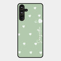 Be Loved Glossy Customised Metal Case Cover Mint Green For Samsung Galaxy M55 5G