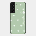 Be Loved Glossy Customised Metal Case Cover Mint Green For Samsung Galaxy S22 5G