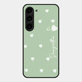 Be Loved Glossy Customised Metal Case Cover Mint Green For Samsung Galaxy S23 5G