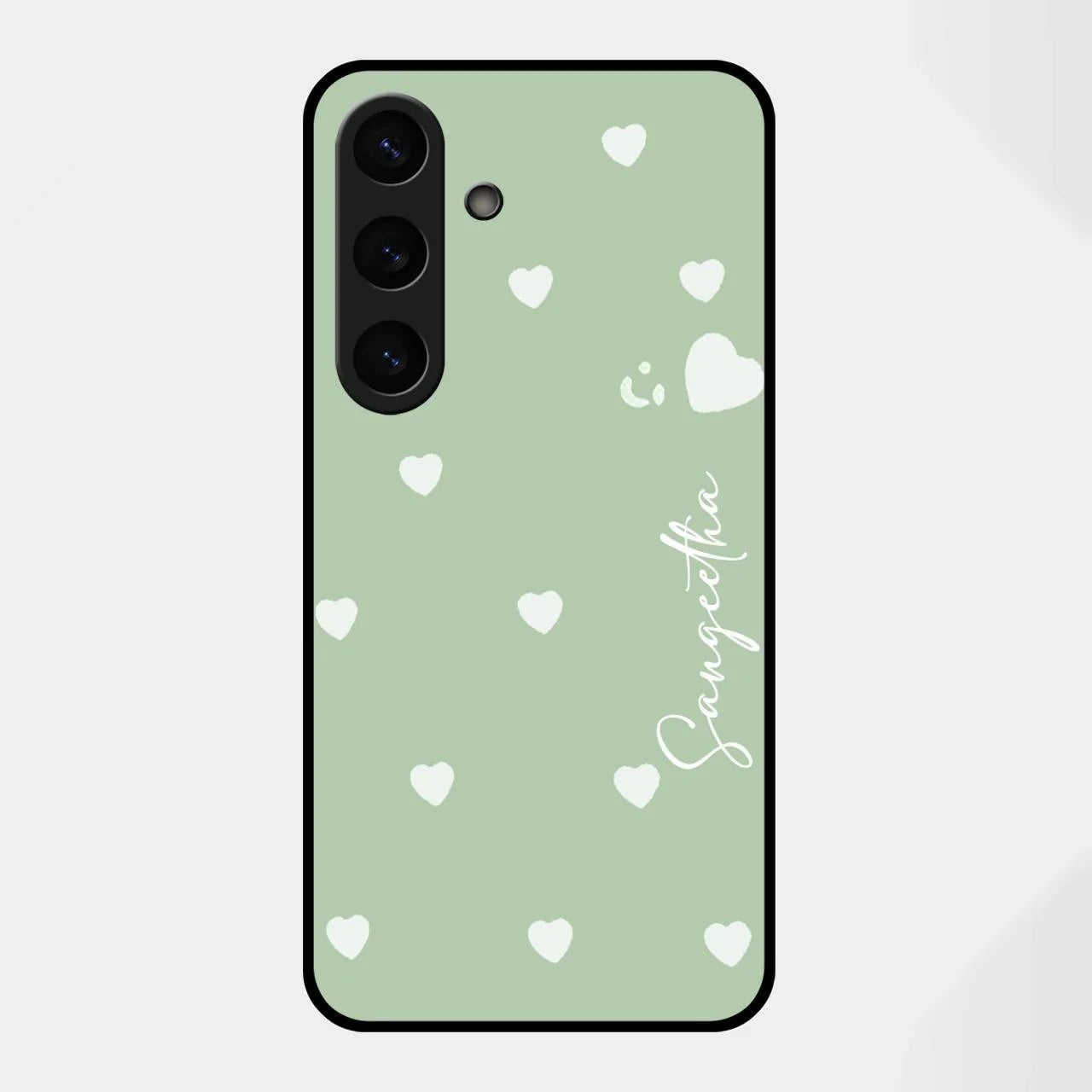 Be Loved Glossy Customised Metal Case Cover Mint Green For Samsung Galaxy S25 FE 5G