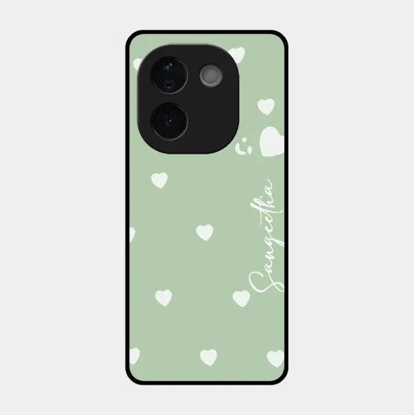 Be Loved Glossy Customised Metal Case Cover Mint Green For Vivo T3 Pro 5G