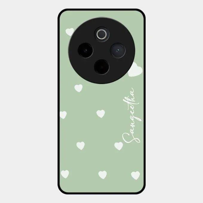 Be Loved Glossy Customised Metal Case Cover Mint Green For Vivo T4 5G