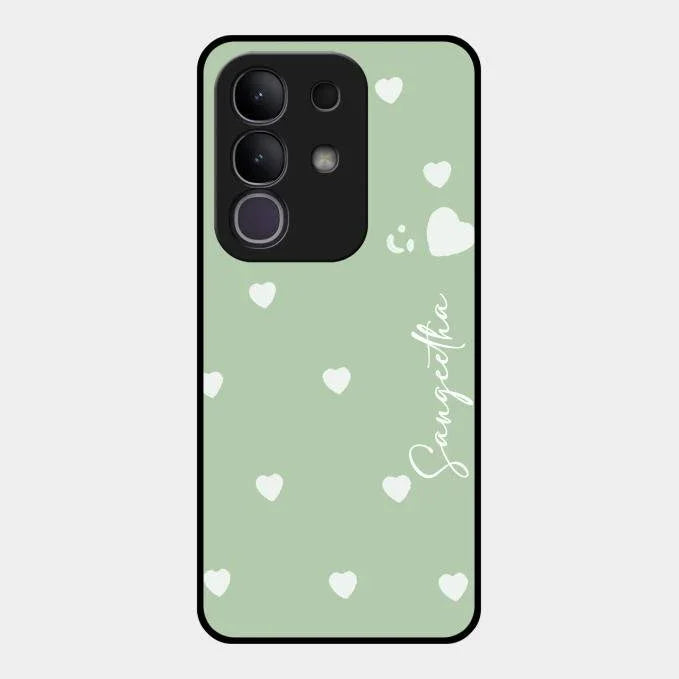 Be Loved Glossy Customised Metal Case Cover Mint Green For Vivo T4X 5G
