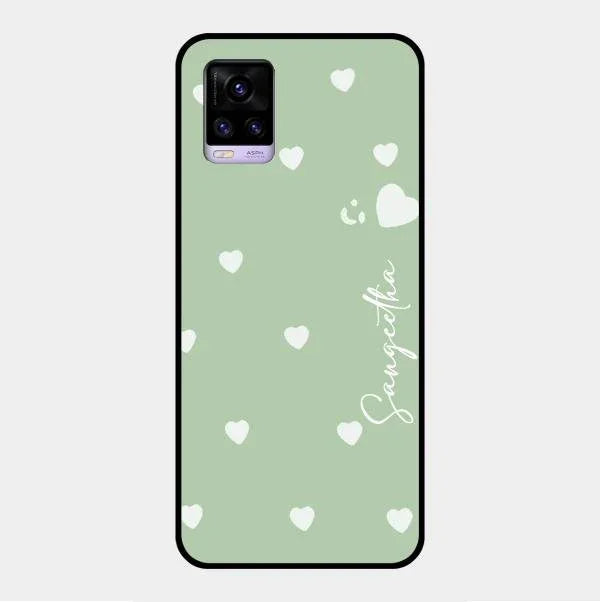 Be Loved Glossy Customised Metal Case Cover Mint Green For Vivo V20