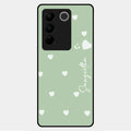 Be Loved Glossy Customised Metal Case Cover Mint Green For Vivo V27 5G