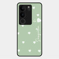 Be Loved Glossy Customised Metal Case Cover Mint Green For Vivo V29 5G