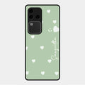 Be Loved Glossy Customised Metal Case Cover Mint Green For Vivo V30 Pro 5G