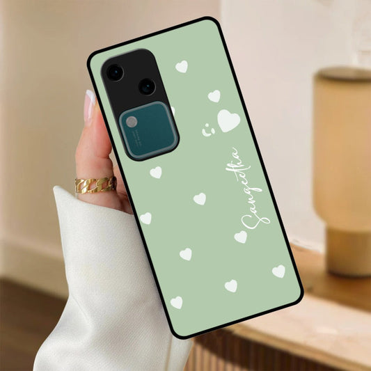 Be Loved Glossy Customized Metal Case Cover Mint Green For Vivo