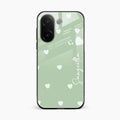 Be Loved Glossy Customised Metal Case Cover Mint Green For Vivo V60e 5G