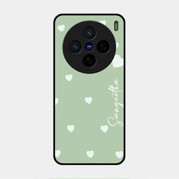 Be Loved Glossy Customised Metal Case Cover Mint Green For Vivo X200 5G