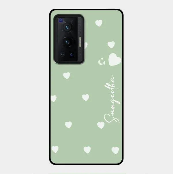 Be Loved Glossy Customised Metal Case Cover Mint Green For Vivo X70 Pro 5G