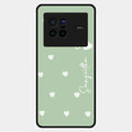 Be Loved Glossy Customised Metal Case Cover Mint Green For Vivo X80 5G
