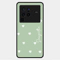 Be Loved Glossy Customised Metal Case Cover Mint Green For Vivo X80 Pro 5G