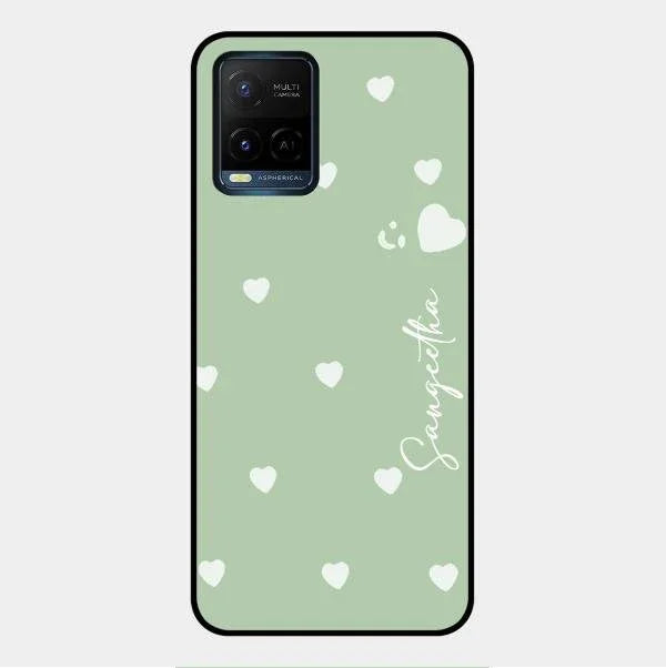 Be Loved Glossy Customised Metal Case Cover Mint Green For Vivo Y21
