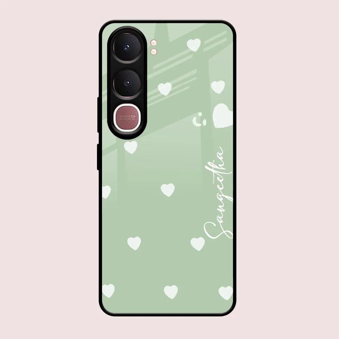 Be Loved Glossy Customised Metal Case Cover Mint Green For Vivo Y31 5G