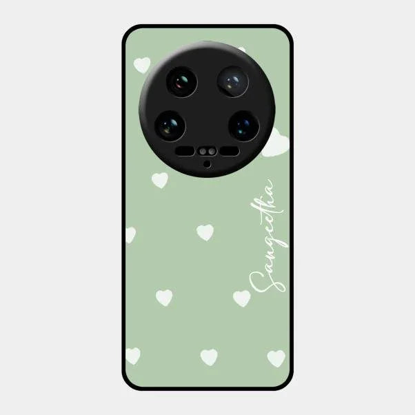 Be Loved Glossy Customised Metal Case Cover Mint Green For Xiaomi 14 Ultra
