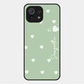 Be Loved Glossy Customised Metal Case Cover Mint Green For Xiaomi Mi 11 Lite