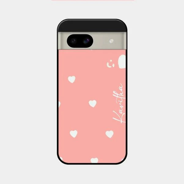 Be Loved Glossy Customised Metal Case Cover Peach For Google Pixel 8A 5G